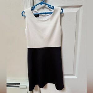 Elegant Black and White Dress